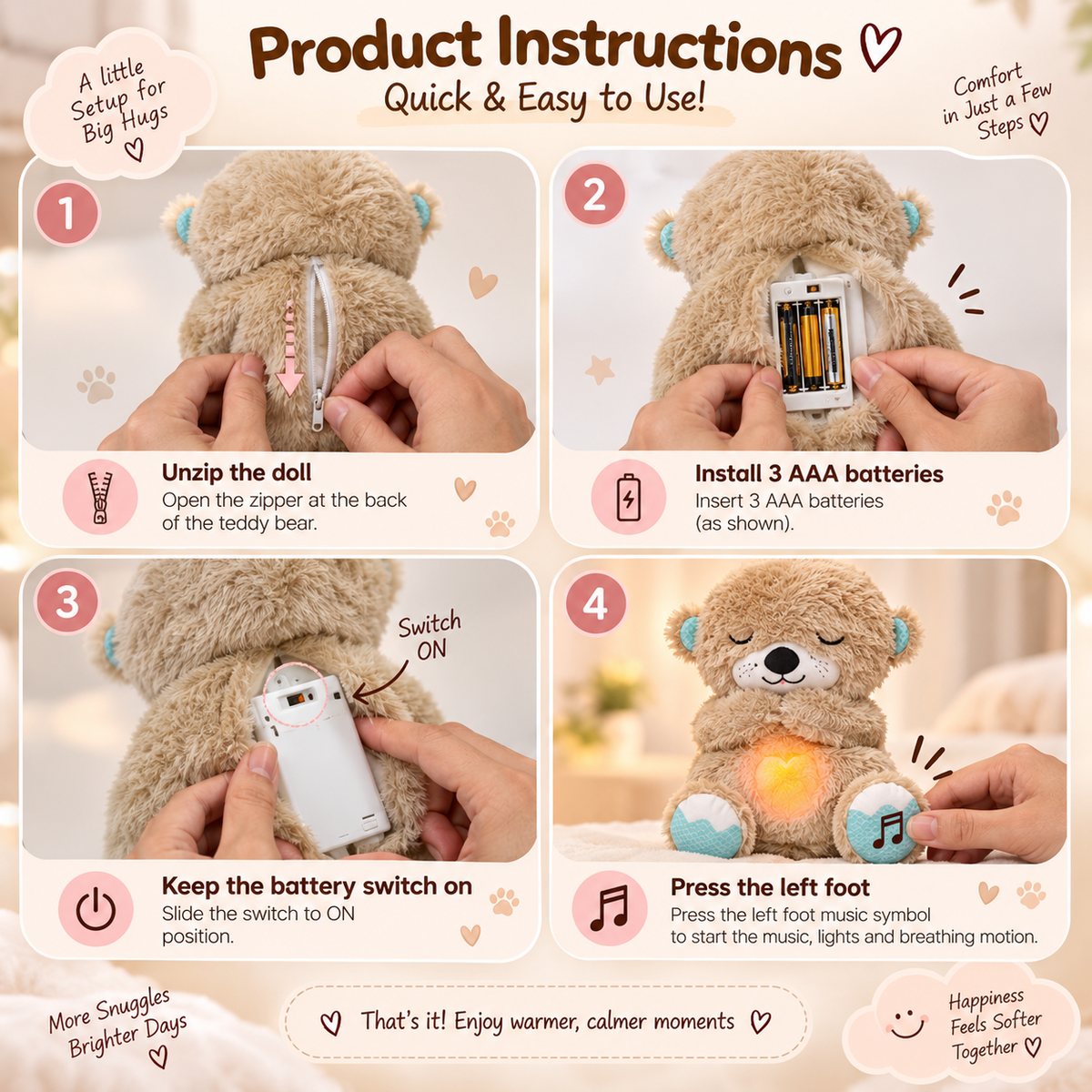 Breathing Teddy Bear